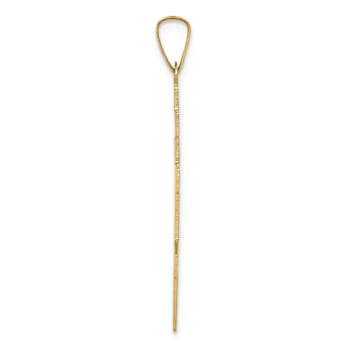 14K Yellow Gold Eastern Orthodox Cross Charm