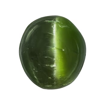 Chrome Diopside Cats Eye Round Cabochon 1.00ct