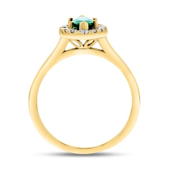 1.37ctw Ruby and Diamond Ring in 14k Yellow Gold