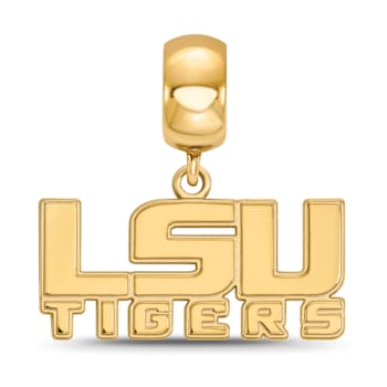 14K Yellow Gold Over Sterling Silver LogoArt Louisiana State University
Small Dangle Bead