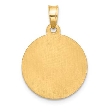 14K Two-tone Gold Satin Lady of Sorrows Pendant