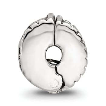 Sterling Silver Kids Floral Clip Bead