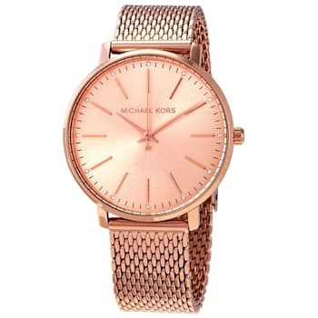 Michael Kors Women's Pyper Rose Dial, Rose Stainless Steel Watch