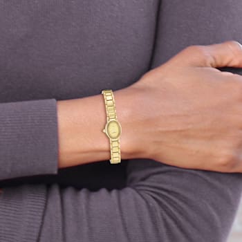 Ladies Charles Hubert Satin Gold-finish Brass 17x23mm Watch