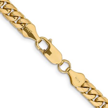 14k Yellow Gold 5.5mm Solid Miami Cuban 26 Inch Chain