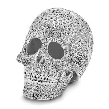 TREASURE TROVE Full Crystal Skull Trinket Box