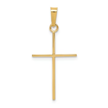 14k Yellow Gold Cross Pendant