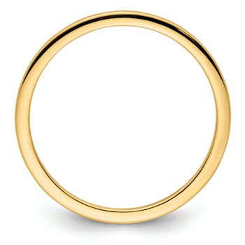 10K Yellow Gold 1.2mm Half Round Stackable Expressions Band