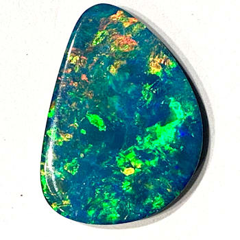 Opal on Ironstone 23x17mm Free-Form Doublet 13.78ct