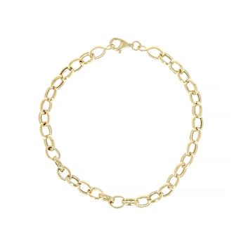 Rolo Link Chain Bracelet In 10K Gold