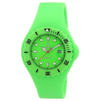 Toy Watch Women's Jelly Green Dial, Green Silicone Watch