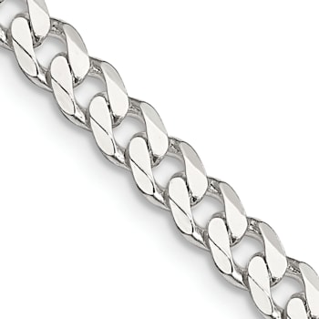 Sterling Silver 4.5mm Curb Chain Necklace