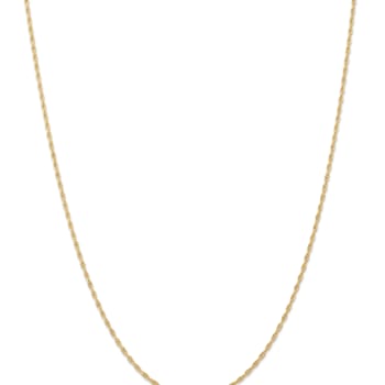 14k Yellow Gold 1.55mm Solid Cable 18 Inch Chain