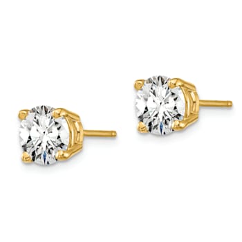 14K Yellow Gold Certified Lab Grown Diamond 1 1/2ct. VS/SI GH+, 4-Prong Earrings