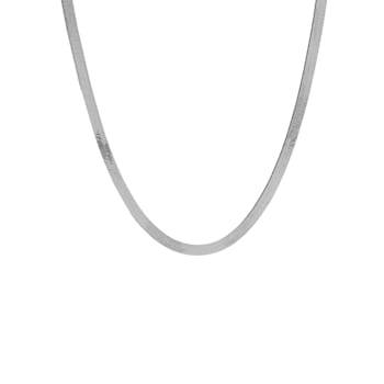Sterling Silver 4.50 mm Flexible Herringbone 18 Inch Necklace