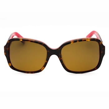 Kate Spade Annora Havana Pink Square Frame / Brown Lenses Sunglasses