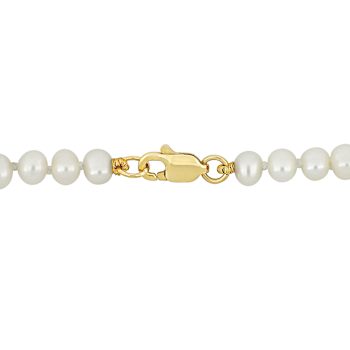 3-4mm Cultured Freshwater Pearl Strand Necklace 16 Inch