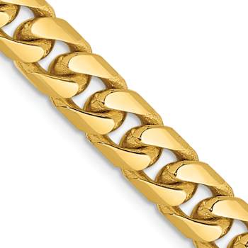 14k Yellow Gold 6.25mm Solid Miami Cuban 22 Inch Chain