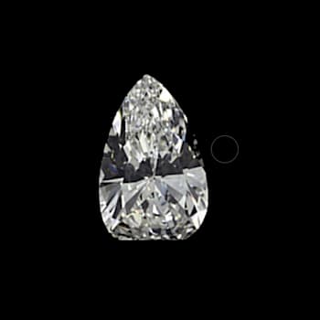 3.18ct White Pear Mined Diamond E Color, VS2, GIA Certified