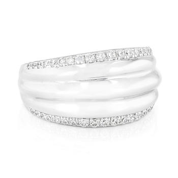 CZ Wide Eternity Band Ring In Sterling Silver 0.76ctw