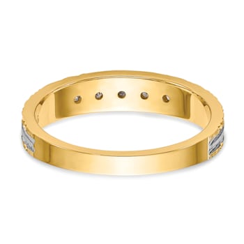 14K Yellow Gold AA Quality Ladies Wedding Band
