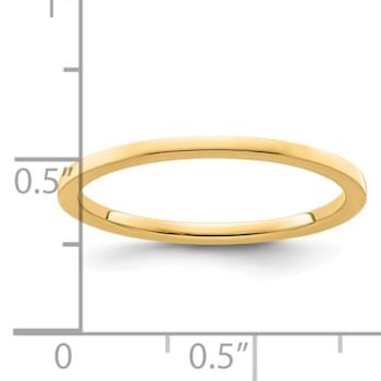 14K Yellow Gold 1.2mm Flat Stackable Expressions Band