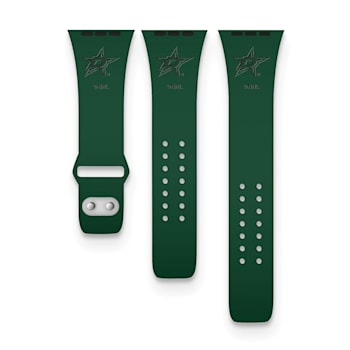 Gametime NHL Dallas Stars Debossed Silicone Apple Watch Band (42/44mm
M/L). Watch not included.