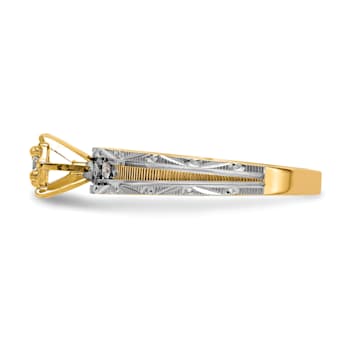 14K Yellow Gold AA Quality Engagement Ring 0.09ctw