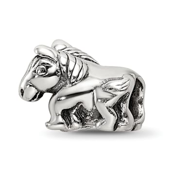 Sterling Silver Horse Bead