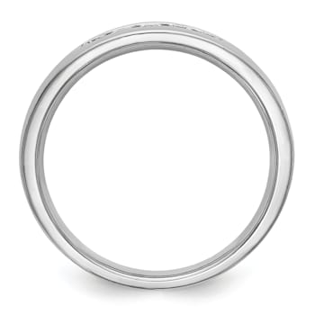 Rhodium Over 14K White Gold Lab Grown Diamond SI1/SI2, G H I, 5-Stone
Men's Channel Band
