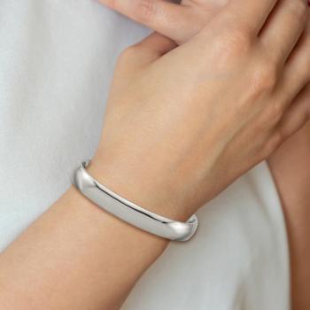 Titanium Polished Cuff Bangle