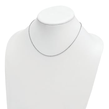 Platinum 950 Over Sterling Silver Palline 16 Inch with 2 Inch Extension
Chain Necklace