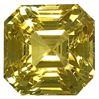 Yellow Sapphire Unheated 8.8mm Square 5.05ct