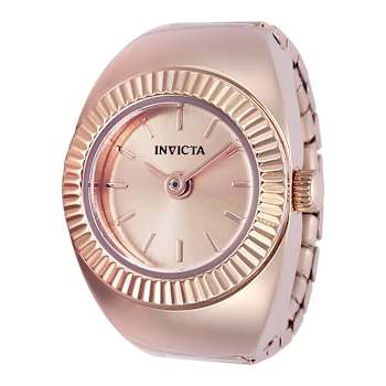 Invicta Mini 16.5mm Rose Stainless Steel Quartz Ring Watch