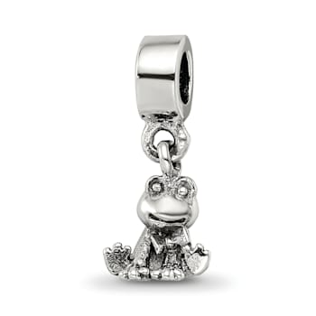 Sterling Silver Frog Dangle Bead