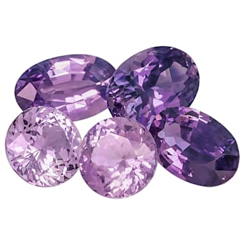 Purple Sapphire Mixed Shape Set 3.75ctw