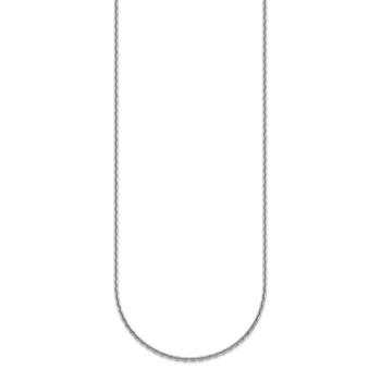 Rhodium Over Sterling Silver 1.8mm Cable 24 Inch Chain