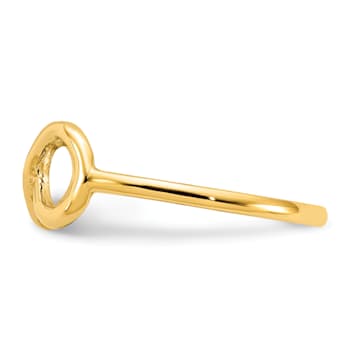 14K Yellow Gold Polished Infinity Ring