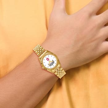 LogoArt Ohio State University Pro Gold-tone Gents Watch