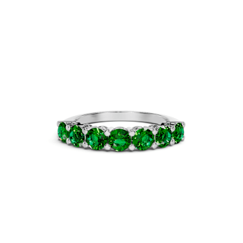 14K White Gold Tsavorite Ring 1.55 ctw
