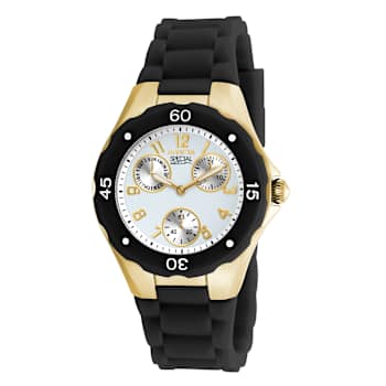 Invicta Angel 38mm Black Silicone Strap Quartz Watch