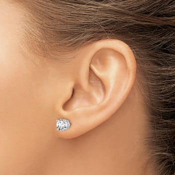 Rhodium Over 14K Gold Certified Lab Grown Diamond 1 1/2ct. VS/SI GH+,
Screw Back Earrings