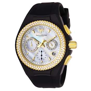 Technomarine Cruise 40mm White Dial Yellow Bezel White Silicone Strap
Chronograph Quartz Watch