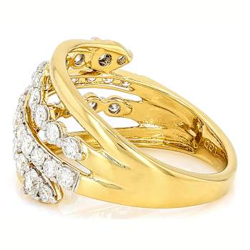 Refined Lab-Grown Diamond Ring 1ctw In 14K Gold Over Sterling Silver