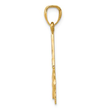 14K Yellow Gold Hummingbird Pendant