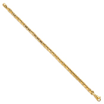 14K Yellow Gold Polished Chain Bracelet