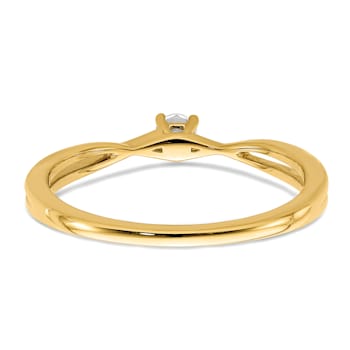 14K Yellow Gold First Promise Diamond Promise/Engagement Ring 0.11ctw