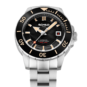 Schild Hermann Swiss Automatic Black Dial White Stainless Steel Band
Limited Edition Watch