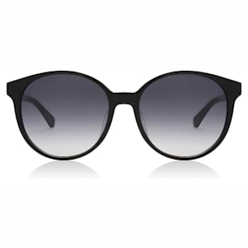 Kate Spade Eliza Black Round Frames / Gray Gradient Lenses Sunglasses
