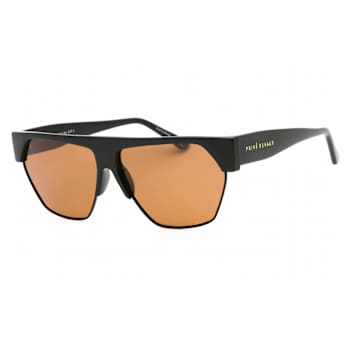Prive Revaux Spicy Black Frame / Amber Lenses Rectangular Sunglasses